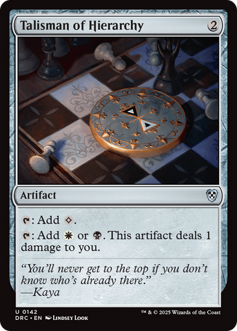 Talisman of Hierarchy (DRC-142)  - Commander: Aetherdrift