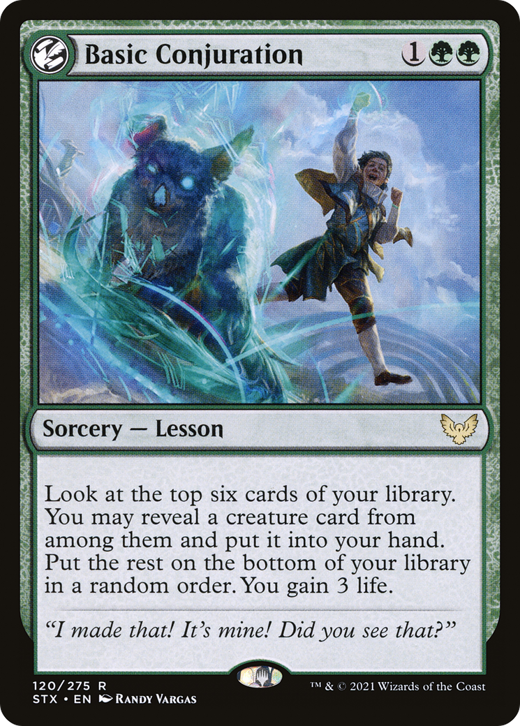 Basic Conjuration (STX-120)  Foil - Strixhaven: School of Mages: (lesson)