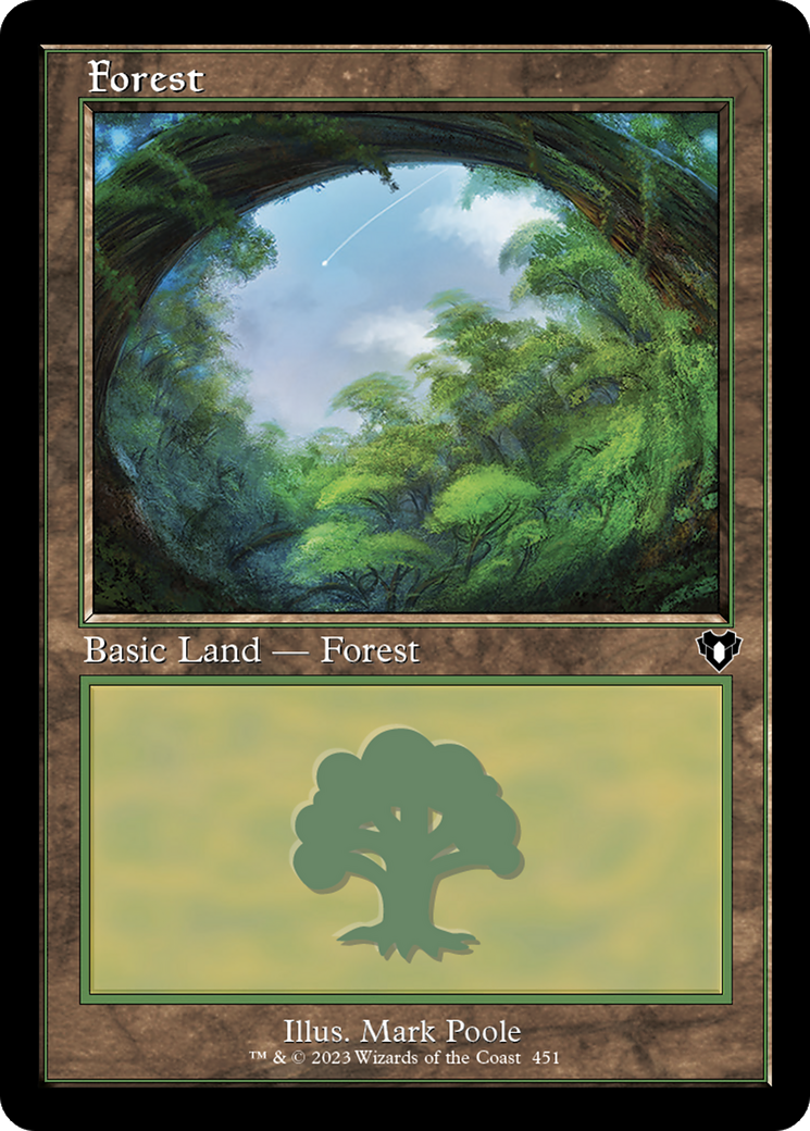 Forest (451) (Retro Frame) (CMM-451)  - Commander Masters