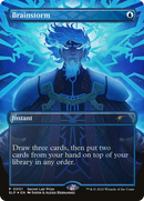 Brainstorm (SLP-001)  Foil - Secret Lair Showdown (Borderless)