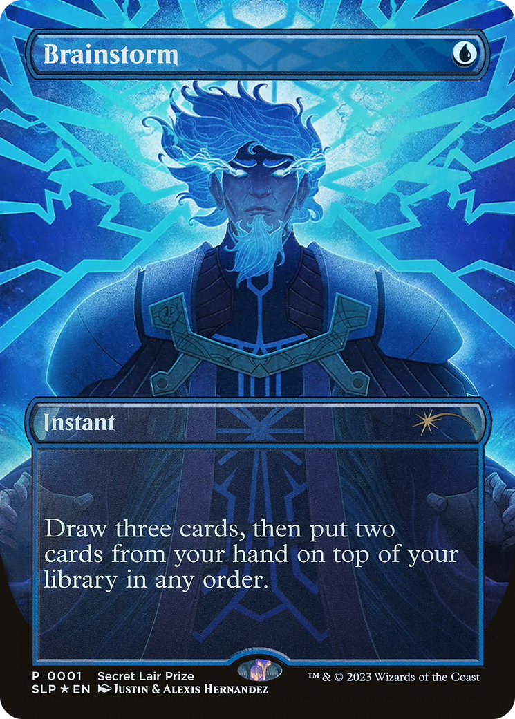 Brainstorm (SLP-001)  Foil - Secret Lair Showdown (Borderless)