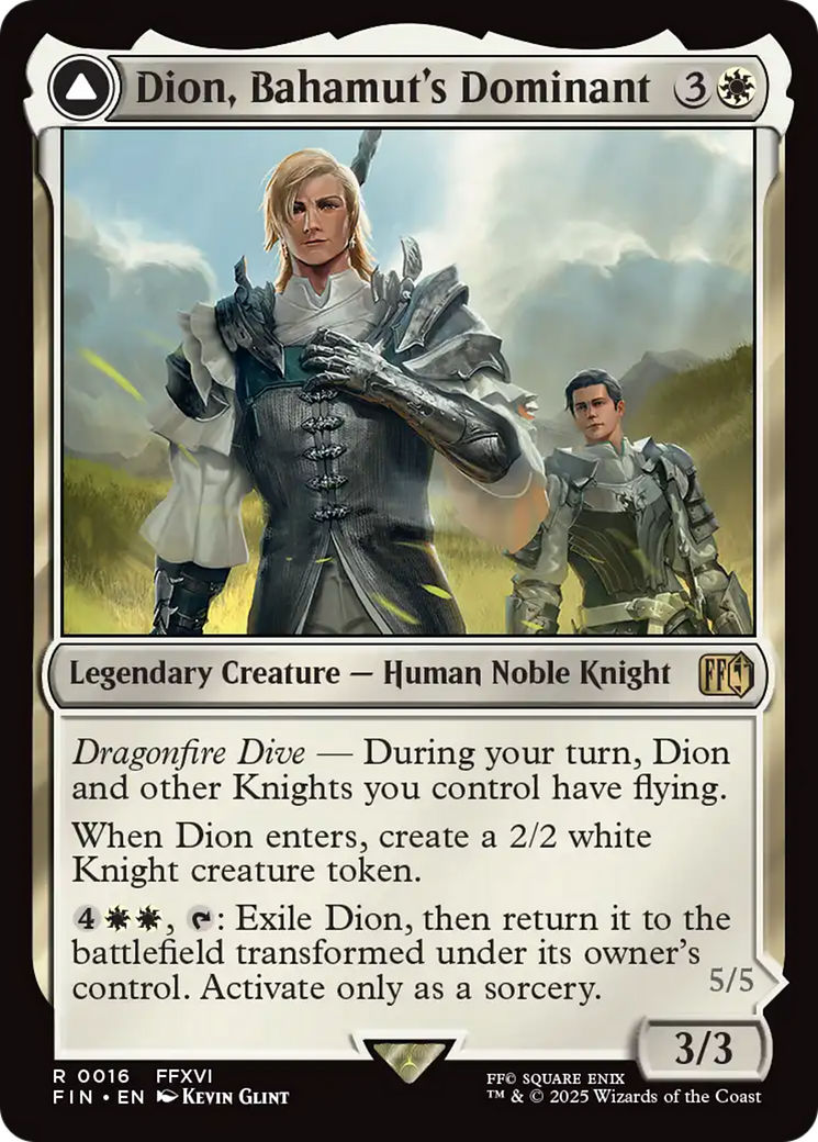 Dion, Bahamut's Dominant (FIN-016)  - FINAL FANTASY: (enchantment)