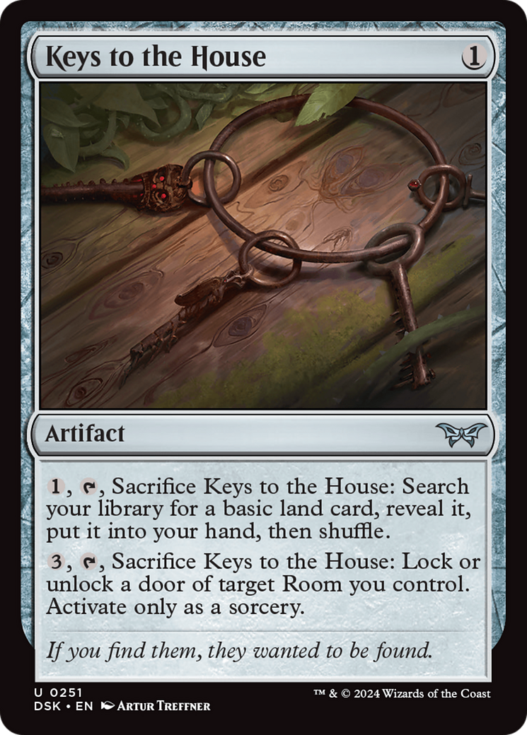 Keys to the House (DSK-251)  Foil - Duskmourn: House of Horror