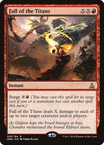 Fall of the Titans (OGW-109)  Foil - Oath of the Gatewatch
