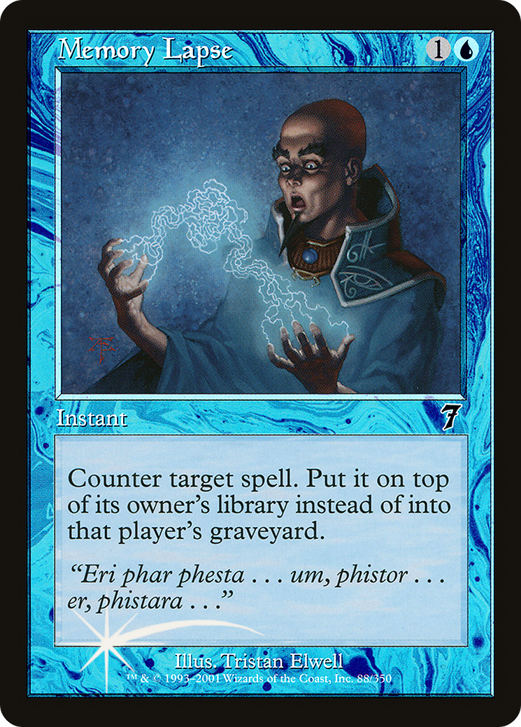 Memory Lapse (7ED-88★) - Seventh Edition Foil
