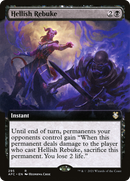 Hellish Rebuke (Extended Art) (AFC-295) - Adventures in the Forgotten Realms Commander