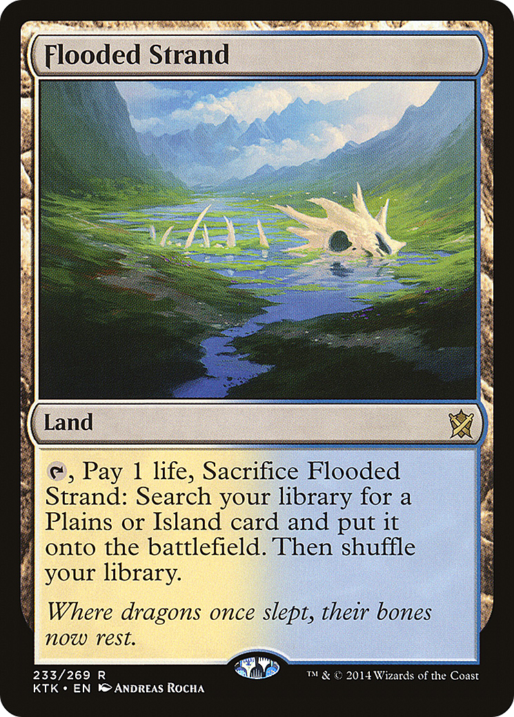 Flooded Strand (KTK-233)  Foil - Khans of Tarkir