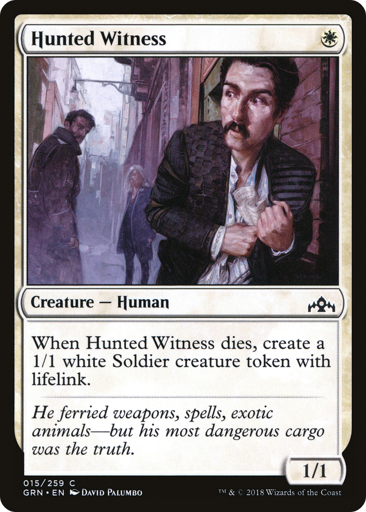 Hunted Witness (GRN-015)  - Guilds of Ravnica