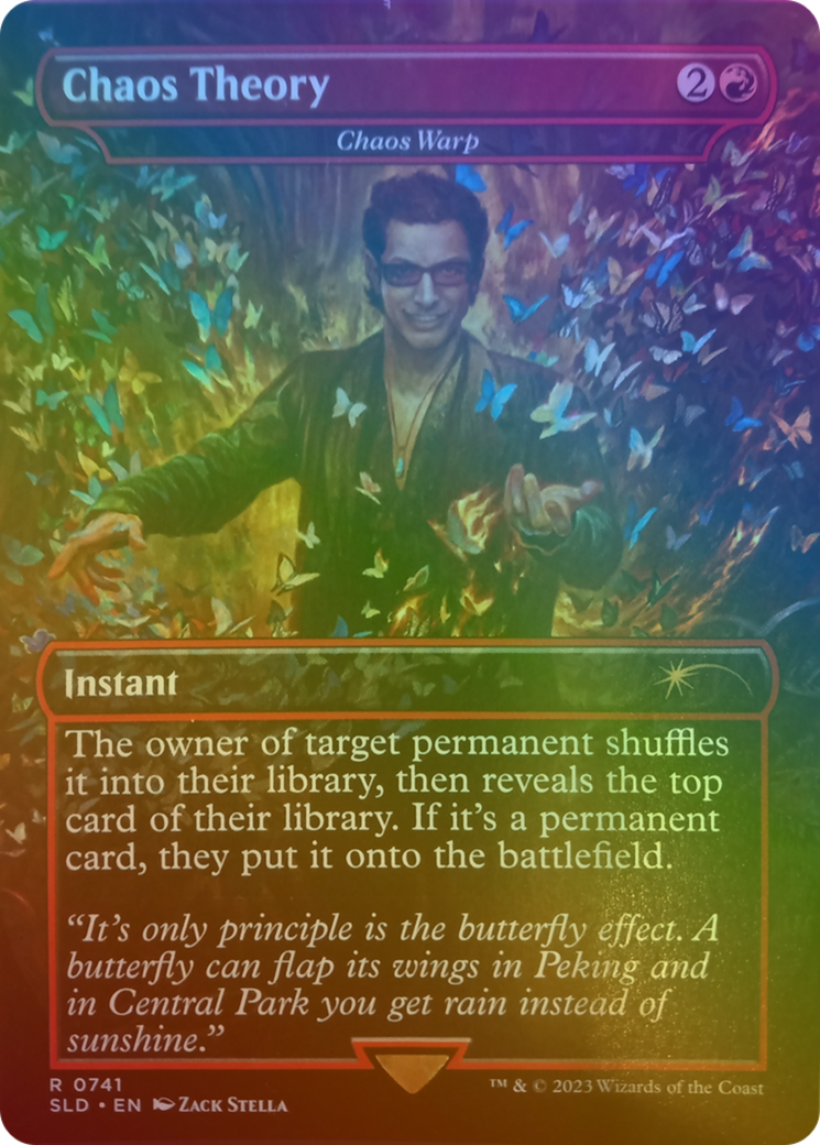 Chaos Theory - Chaos Warp (Rainbow Foil) (SLD-741)  Foil - Secret Lair Drop / Chaos Theory (Borderless)