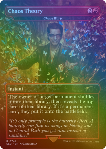 Chaos Theory - Chaos Warp (Rainbow Foil) (SLD-741)  Foil - Secret Lair Drop / Chaos Theory (Borderless)