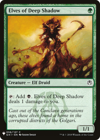 Elves of Deep Shadow (LIST-056)  - The List