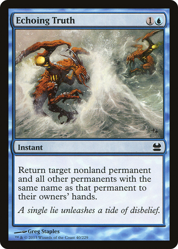 Echoing Truth (MMA-040)  Foil - Modern Masters