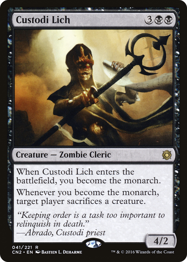 Custodi Lich (CN2-041)  Foil - Conspiracy: Take the Crown