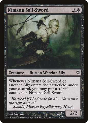 Nimana Sell-Sword (ZEN-106) - Zendikar