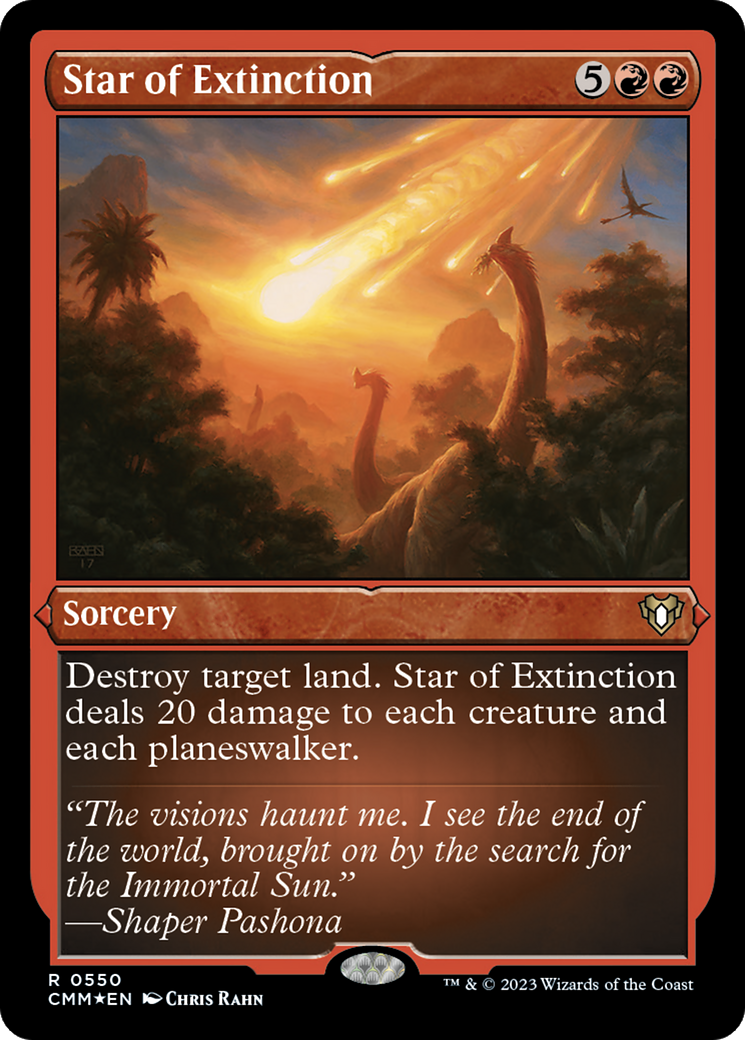 Star of Extinction (CMM-550)  Etched Foil - Commander Masters
