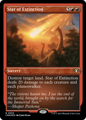 Star of Extinction (CMM-550)  Etched Foil - Commander Masters
