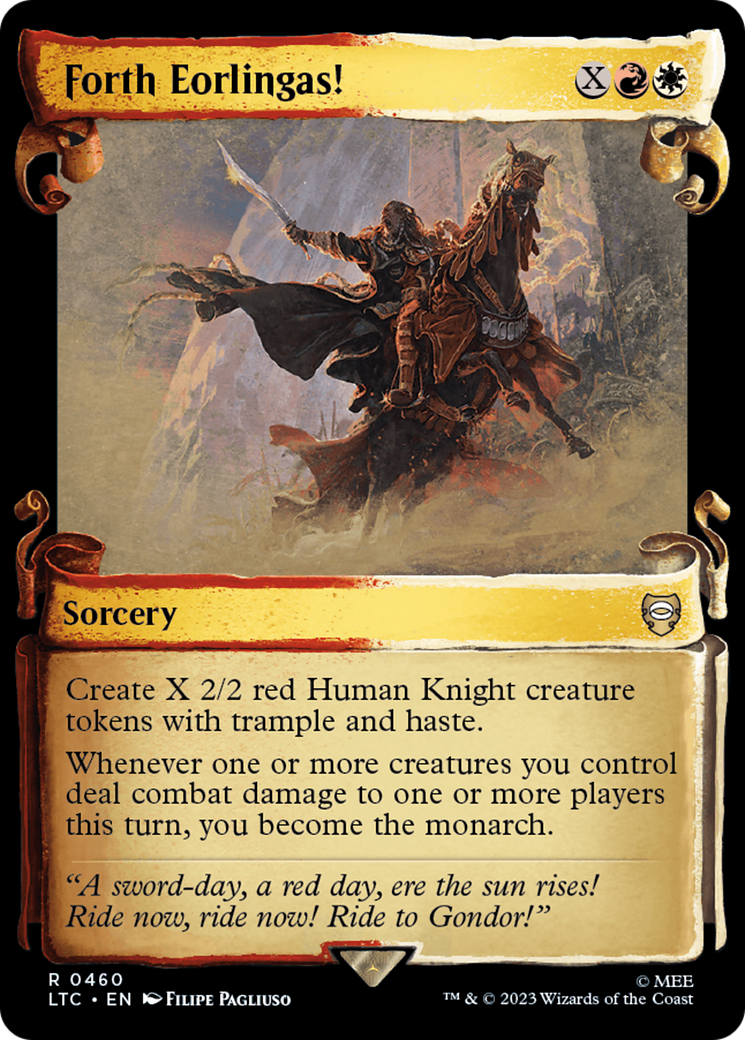 Forth Eorlingas! (Showcase Scrolls) (LTC-460)  Foil - Tales of Middle-earth Commander: (Showcase)