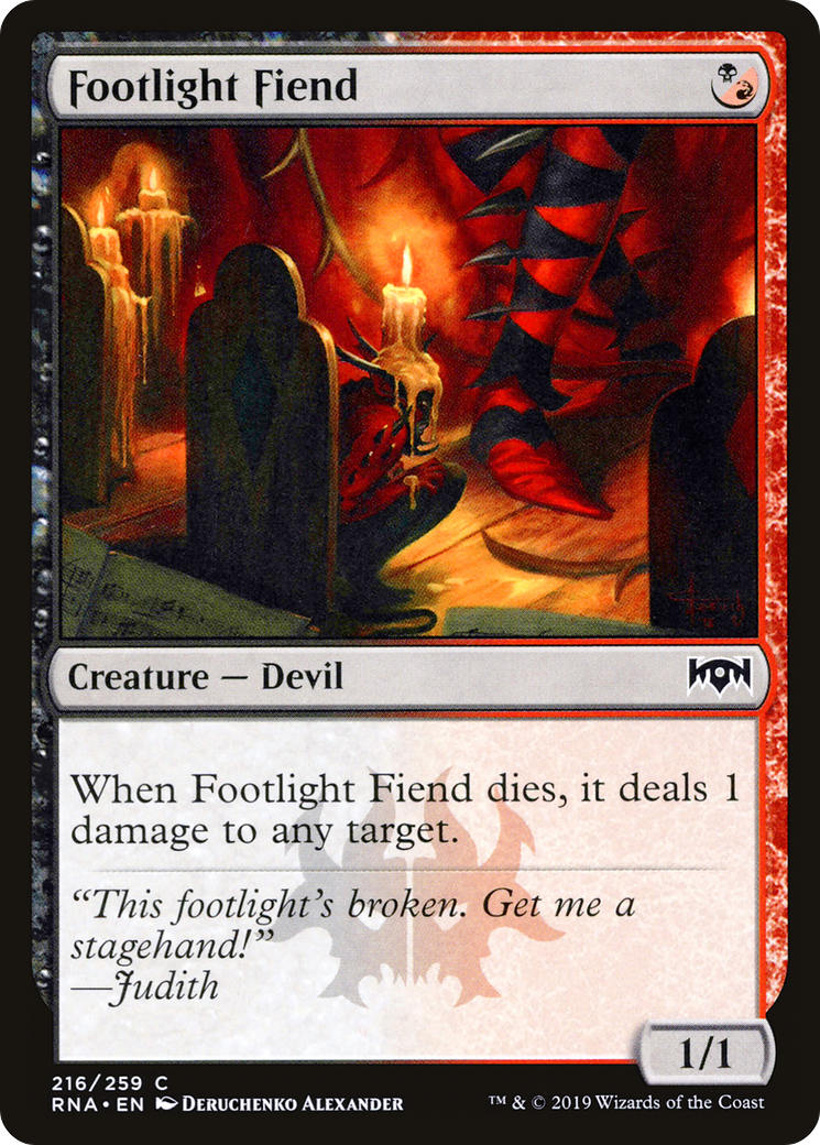 Footlight Fiend (RNA-216)  Foil - Ravnica Allegiance