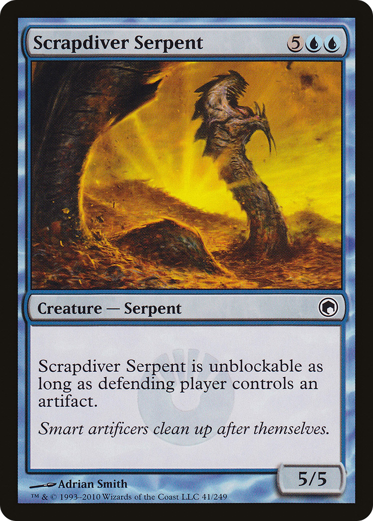 Scrapdiver Serpent (SOM-041)  - Scars of Mirrodin