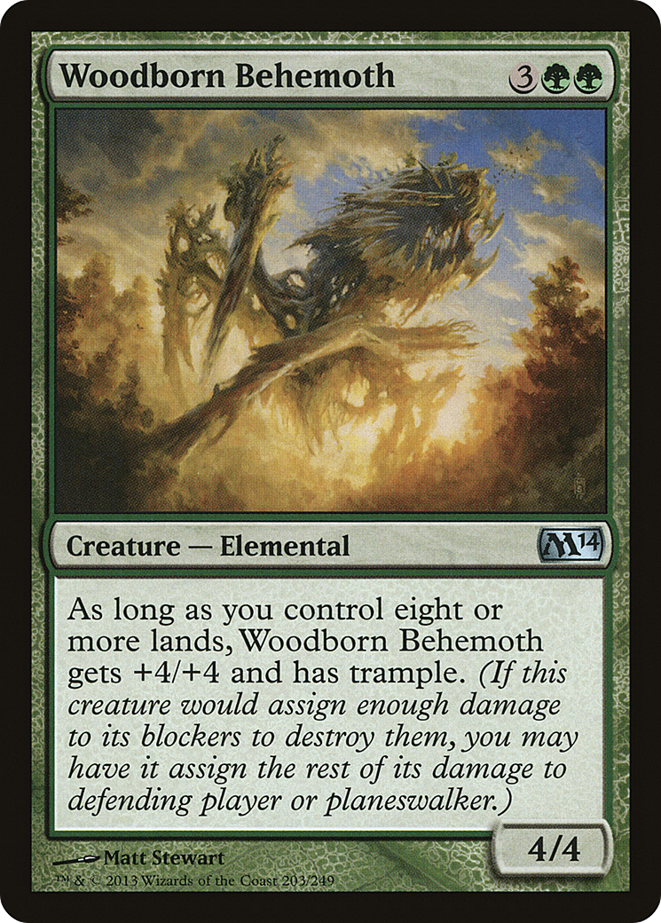 Woodborn Behemoth (M14-203)  Foil - Magic 2014