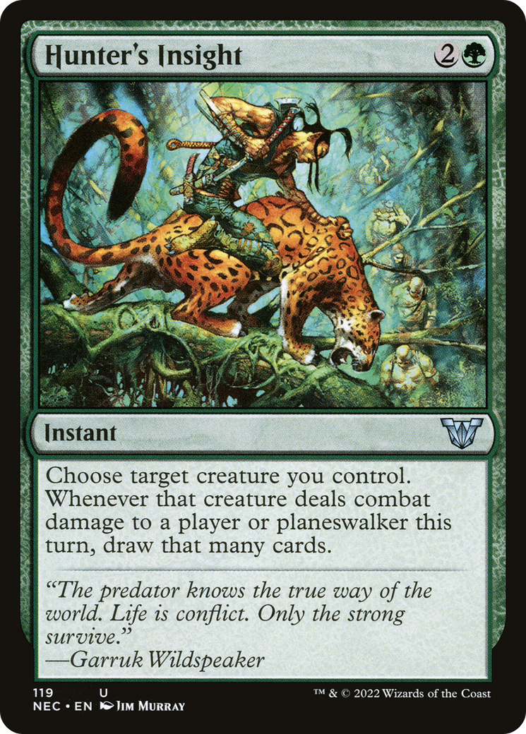Hunter's Insight (NEC-119)  - Neon Dynasty Commander