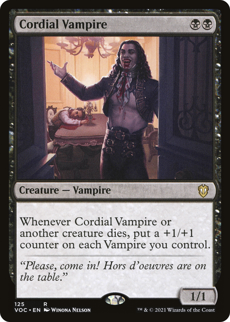 Cordial Vampire (VOC-125)  - Crimson Vow Commander