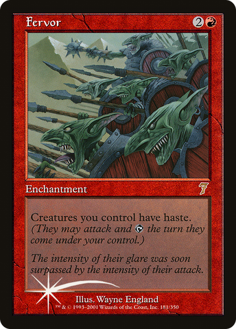 Fervor (7ED-181★) - Seventh Edition Foil