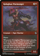 Kolaghan Warmonger (MAT-117)  Etched Foil - March of the Machine: The Aftermath