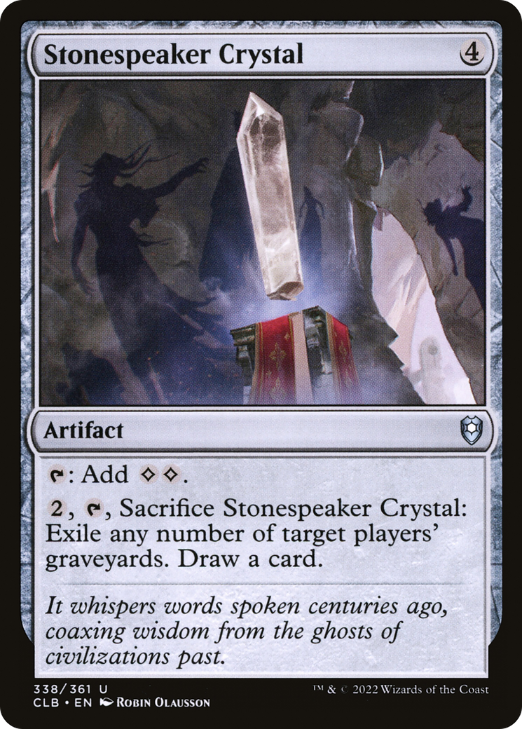 Stonespeaker Crystal (CLB-338)  Foil - Commander Legends: Battle for Baldur's Gate
