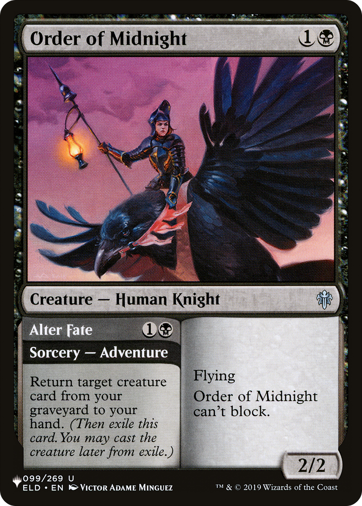 Order of Midnight // Alter Fate (LIST-ELD-99)  - The List