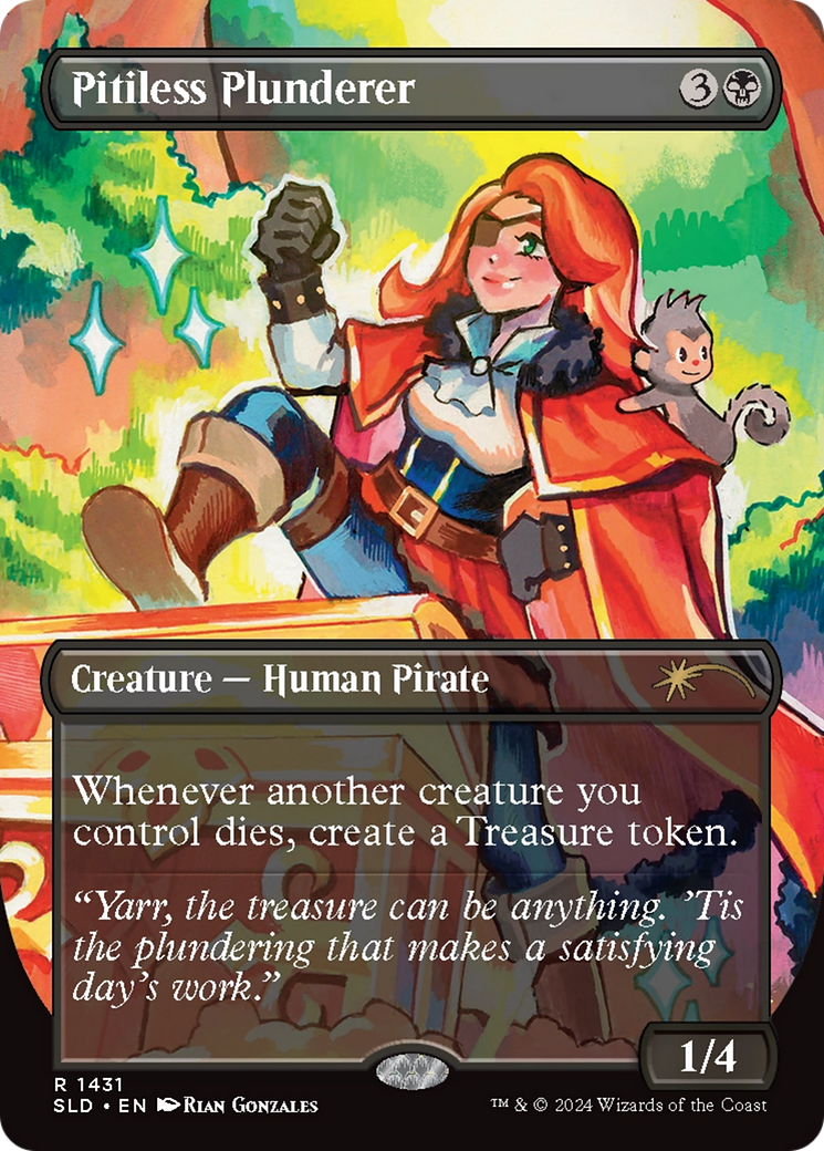 Pitiless Plunderer (SLD-1431)  - Secret Lair Drop (Borderless)