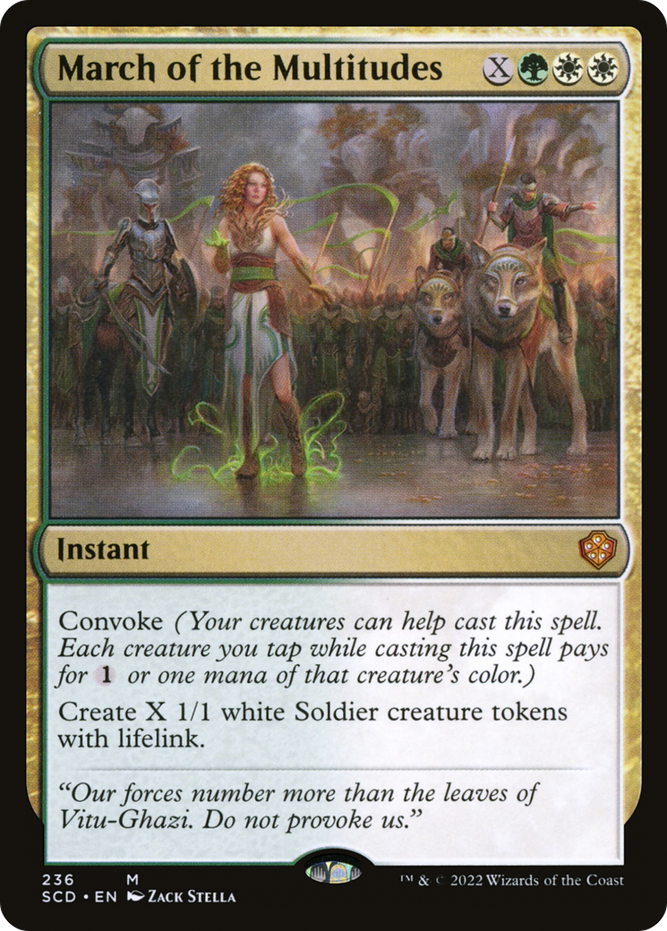 March of the Multitudes (SCD-236)  - Starter Commander Decks