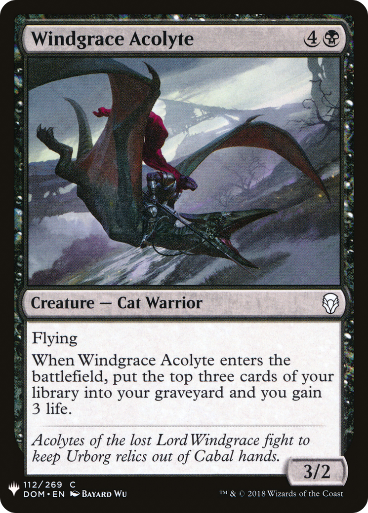 Windgrace Acolyte (LIST-112)  - The List