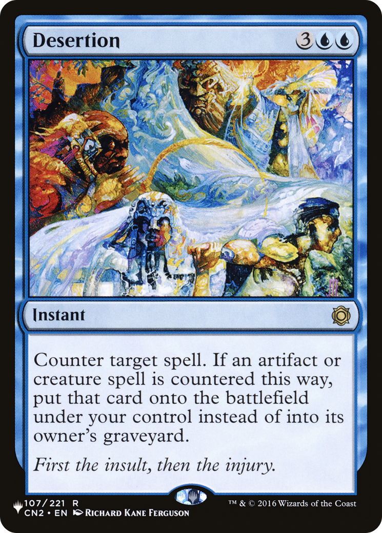 Desertion (LIST-107/221)  - The List
