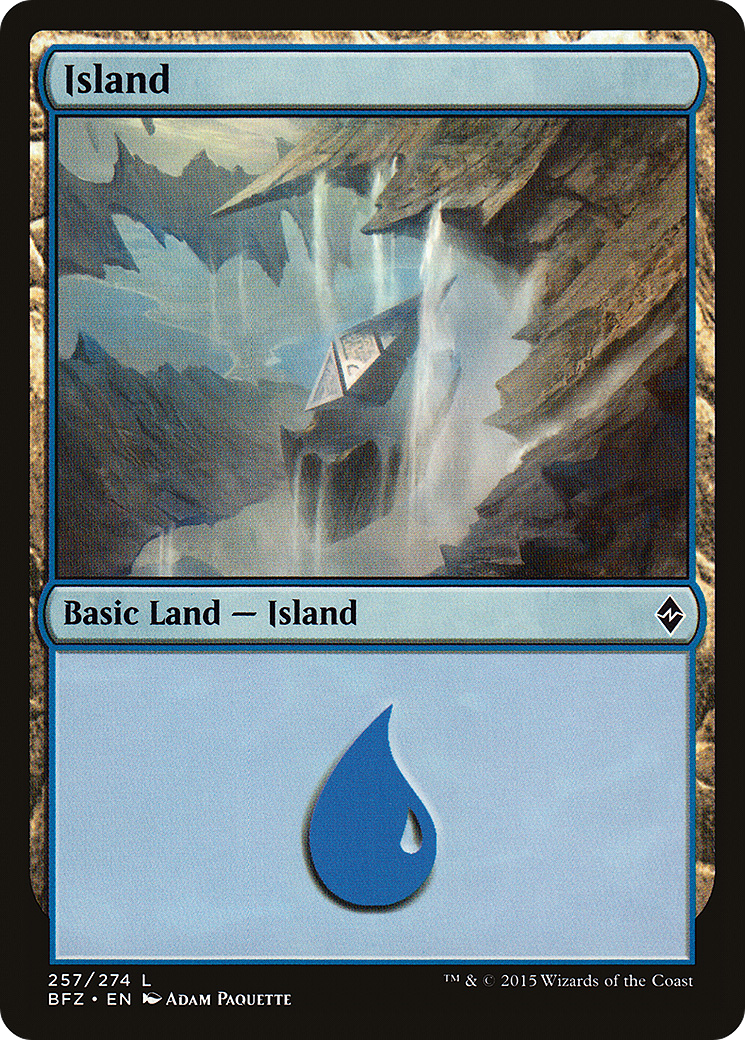 Island (257) (BFZ-257)  - Battle for Zendikar