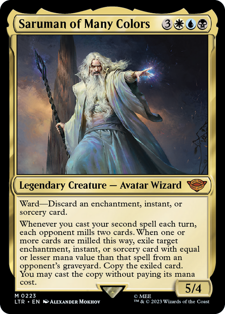 Saruman of Many Colors (LTR-223)  Foil - The Lord of the Rings: Tales of Middle-earth