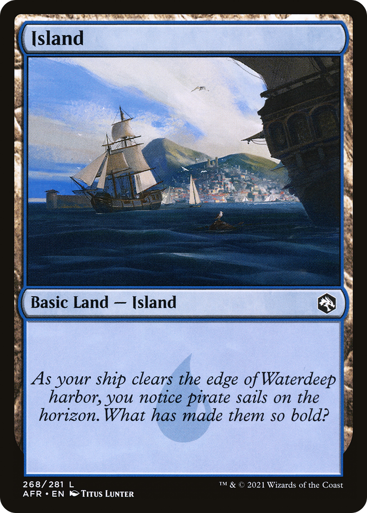 Island (268) (AFR-268)  Foil - Adventures in the Forgotten Realms
