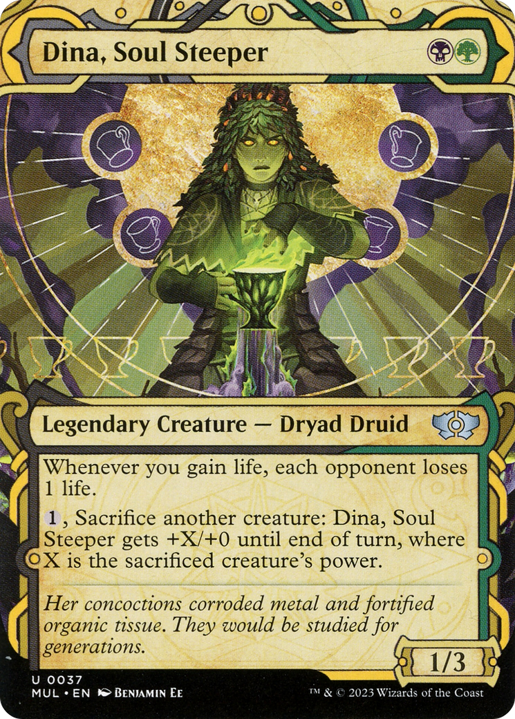Dina, Soul Steeper (MUL-037)  - Multiverse Legends: (Showcase) (Borderless)