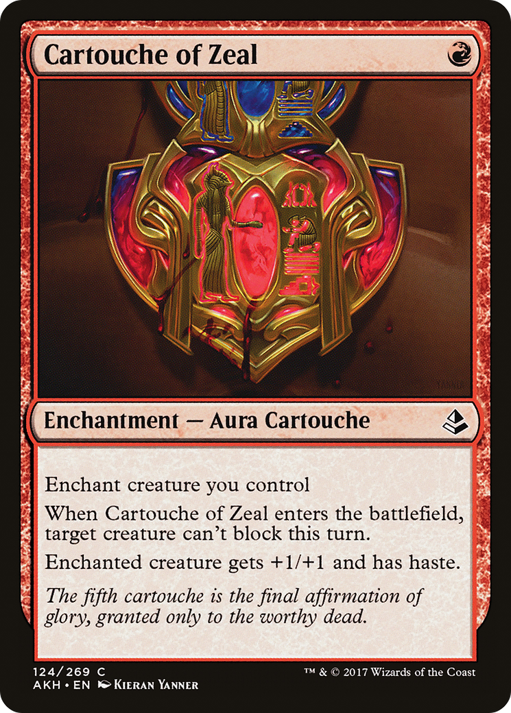 Cartouche of Zeal (AKH-124)  Foil - Amonkhet
