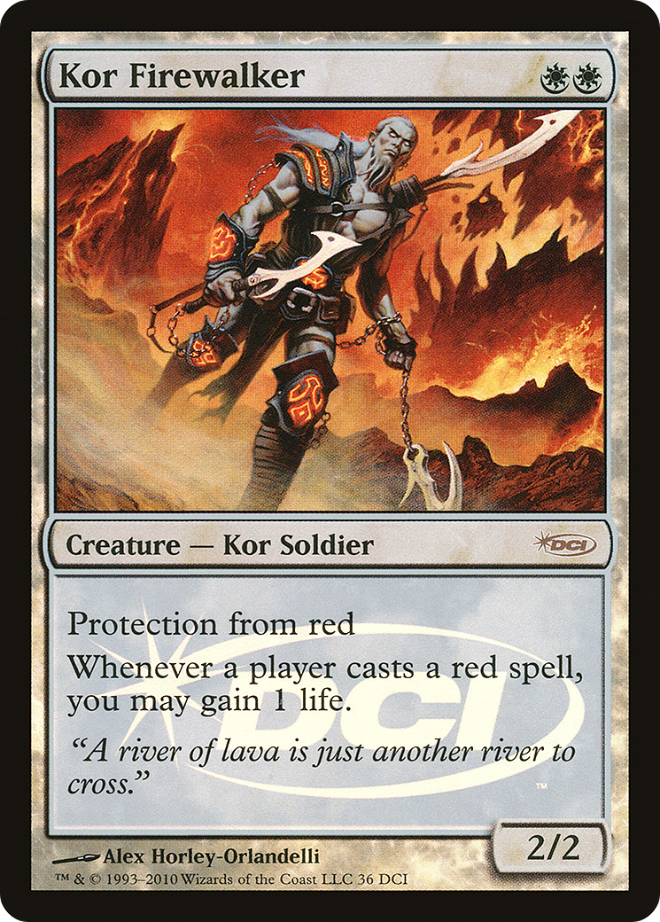 Kor Firewalker (WPN-036) - DCI Promos Foil