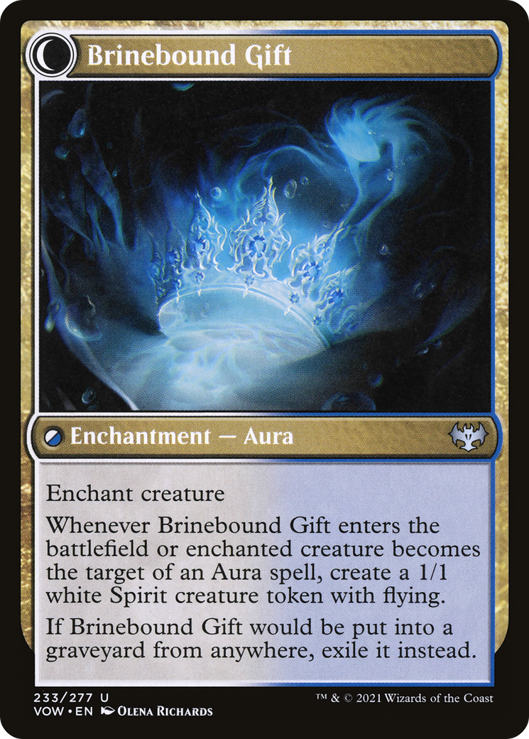 Brine Comber (VOW-233)  Foil - Innistrad: Crimson Vow: (Double Faced Transform)