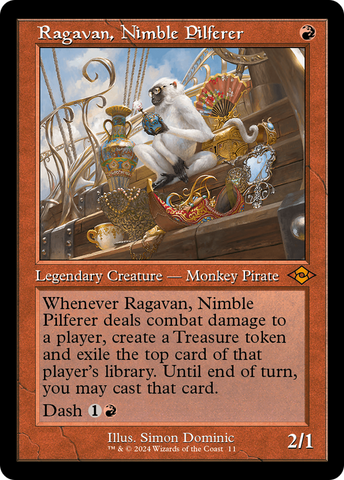 Ragavan, Nimble Pilferer (Retro Frame) (MH2-011)  - Modern Horizons 2 Timeshifts