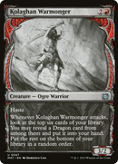 Kolaghan Warmonger (Showcase) (MAT-067)  Foil - March of the Machine: The Aftermath: (Showcase)