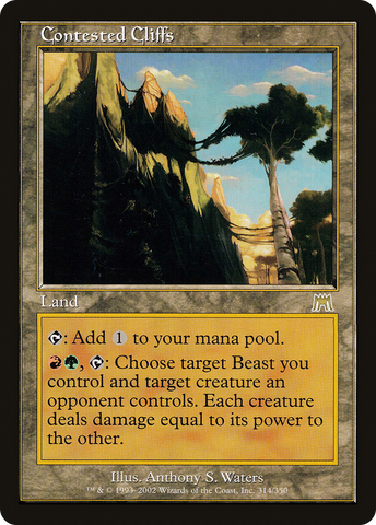 Contested Cliffs (ONS-314) - Onslaught Foil