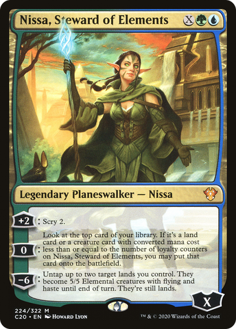 Nissa, Steward of Elements (C20-224)  - Commander 2020