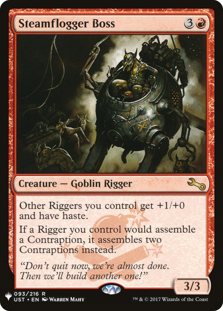 Steamflogger Boss (LIST-UST-93)  - The List