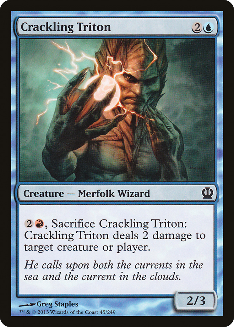 Crackling Triton (THS-045)  Foil - Theros