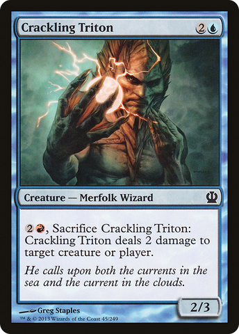 Crackling Triton (THS-045)  Foil - Theros
