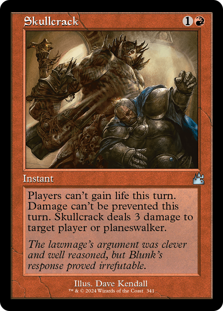 Skullcrack (Retro Frame) (RVR-341)  Foil - Ravnica Remastered