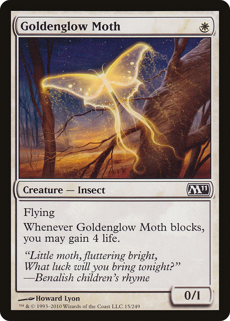 Goldenglow Moth (M11-015)  Foil - Magic 2011
